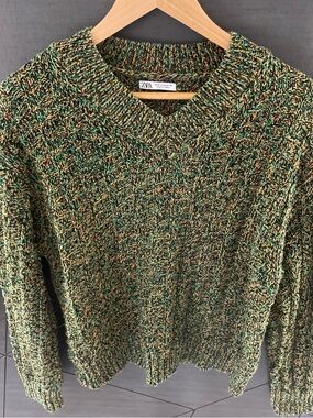 ZARA Light Gray Seersucker Overshirt